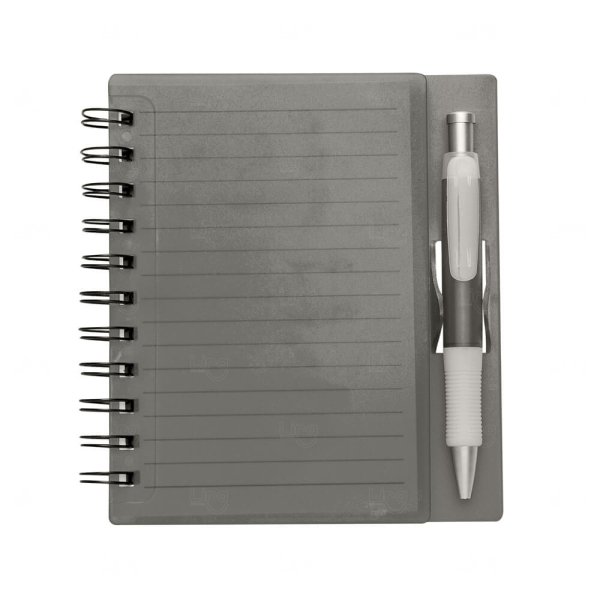 Caderno com Caneta Personalizada - 16,1 x 14,8 cm 