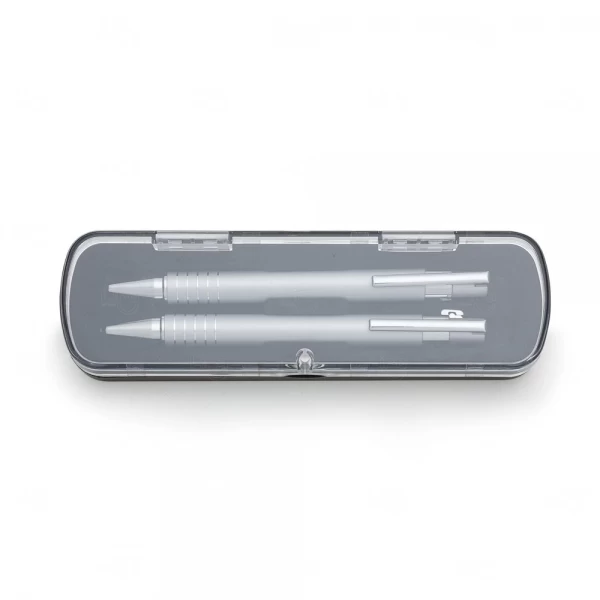 Kit Estojo Acrilico C/ Caneta e Lapiseira Personalizado 