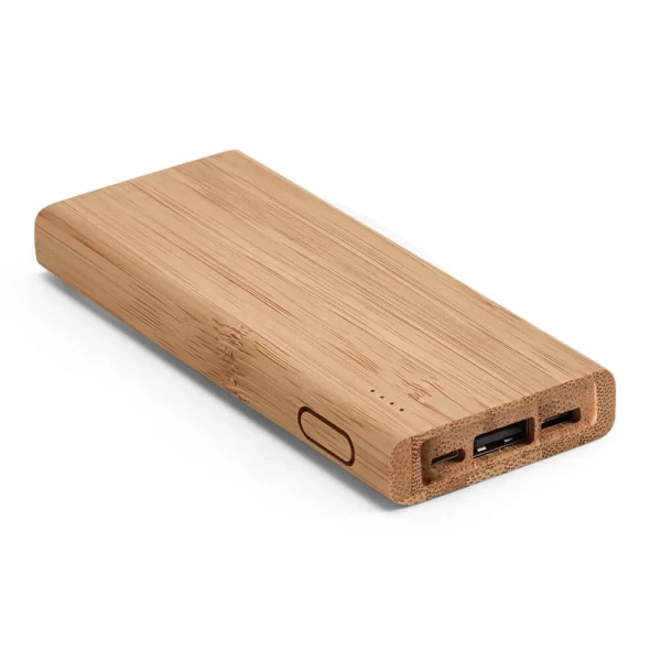 Bateria Portátil de Bambu 5.000mAh Personalizado