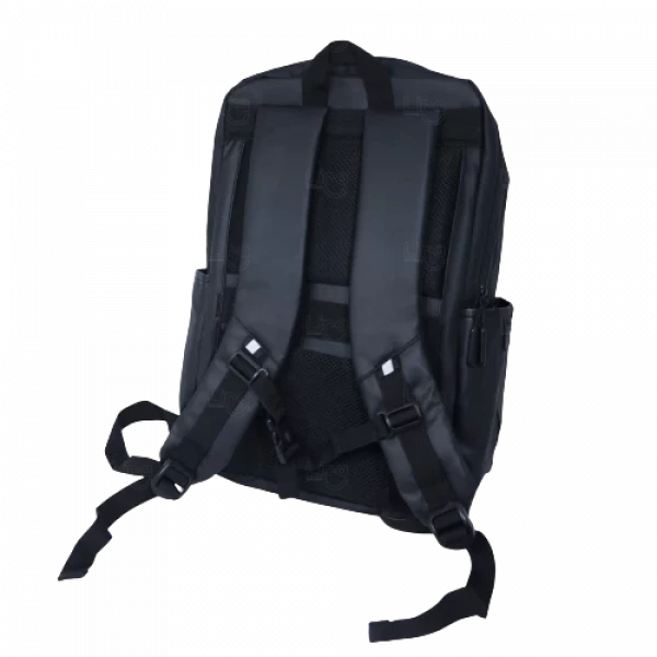 Mochila Couro Sintético Impermeável 20L Antifurto Personalizada 