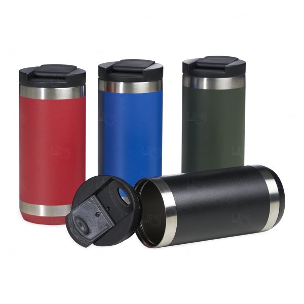 Copo Térmico Inox 350ml com Tampa Personalizado 