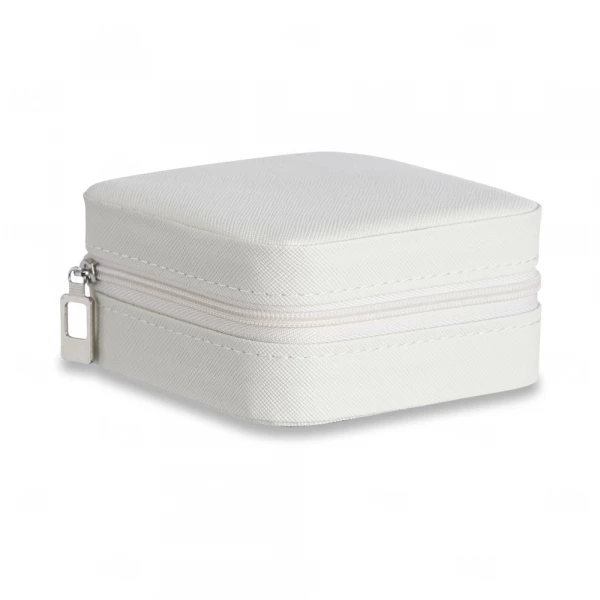 Porta-Joias em Couro Sintético Personalizado - 5x10x10cm 
