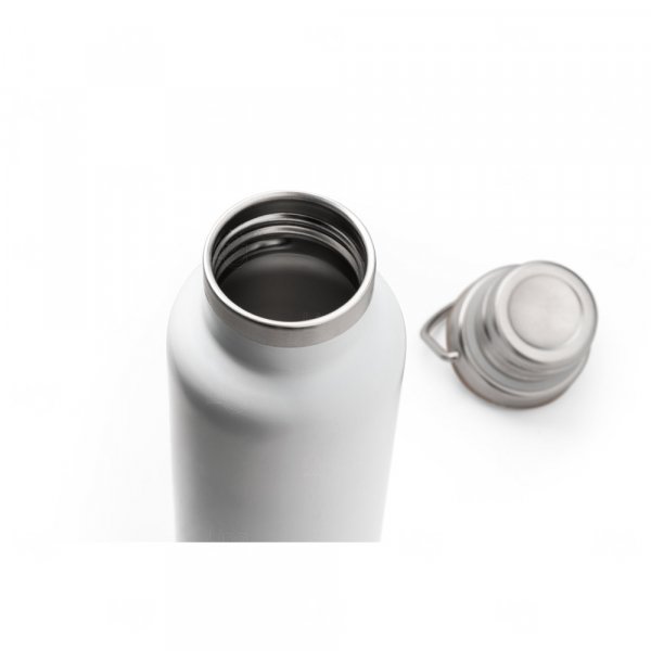 Garrafa Térmica Inox 570ml com Tampa Bambu Personalizada 