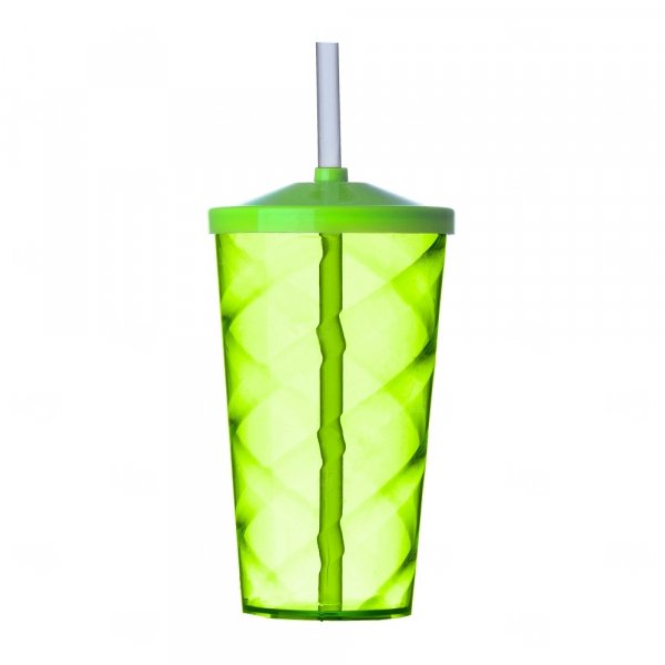 Copo Espiral 550 ml com Canudo Personalizado 