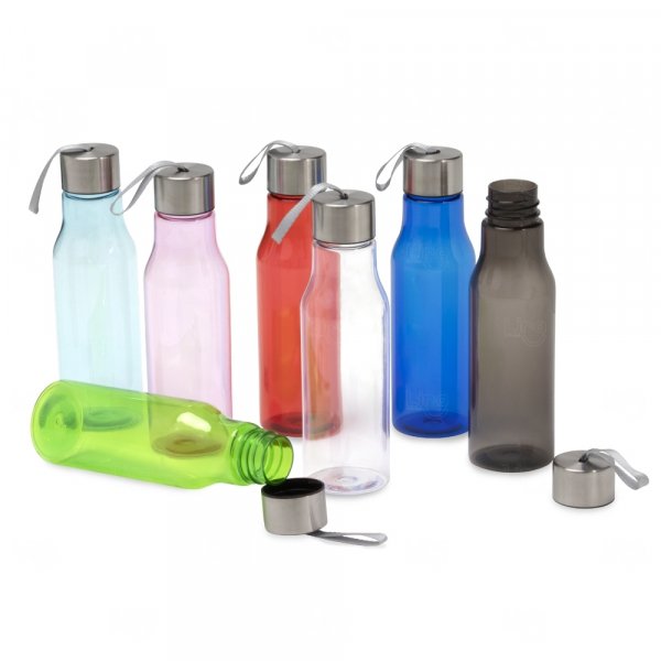 Garrafa Plástica 600ml com Tampa de Alumínio Personalizada 