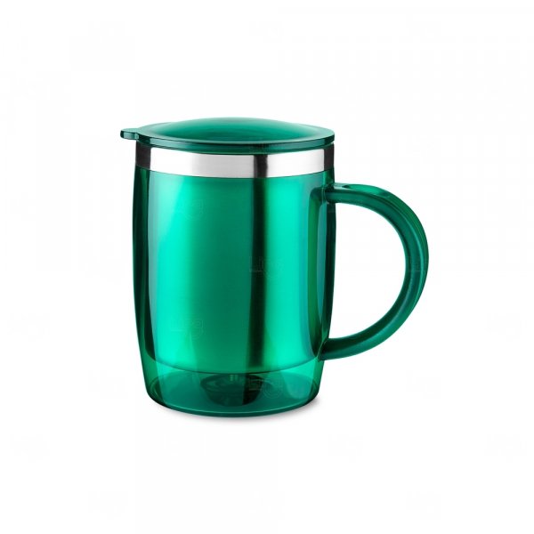 Caneca 400ml Plástica e Inox Personalizada