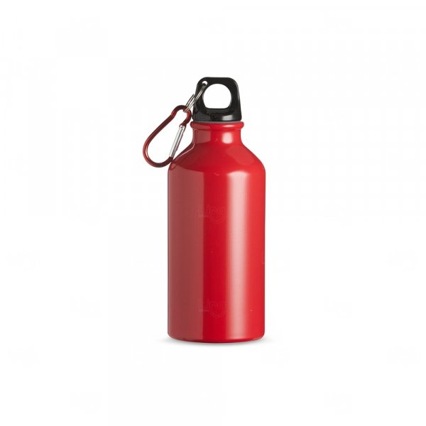 Garrafa Alumínio 420ml com Mosquetão Personalizado 