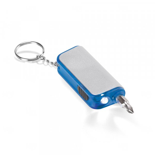 Chaveiro com Lanterna LED e Chave Phillips Personalizado 