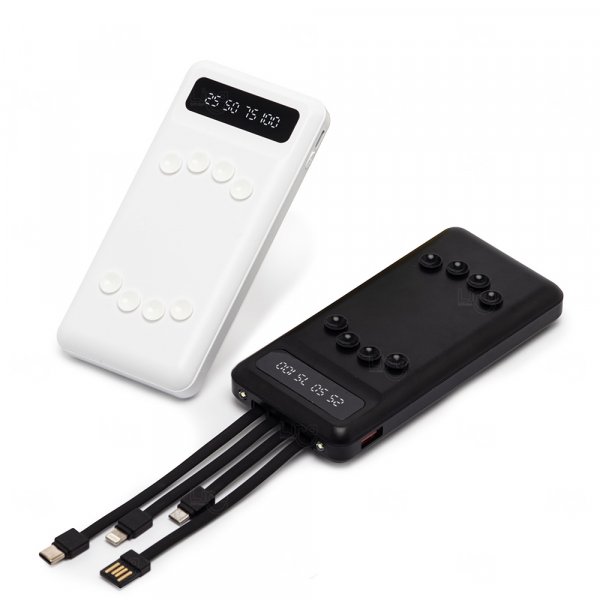 Power Bank 10.000 Mah com Indicador LED e Lanterna Personalizado 