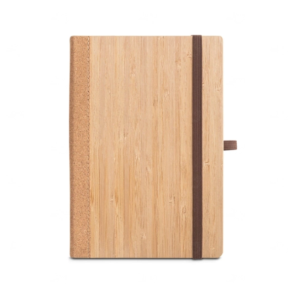Caderno A5 Ecológico em Bambu e Cortiça Personalizado - 21x14cm 