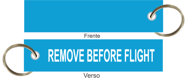 Chaveiro Remove Before Flight - Argola - Corte Reto 