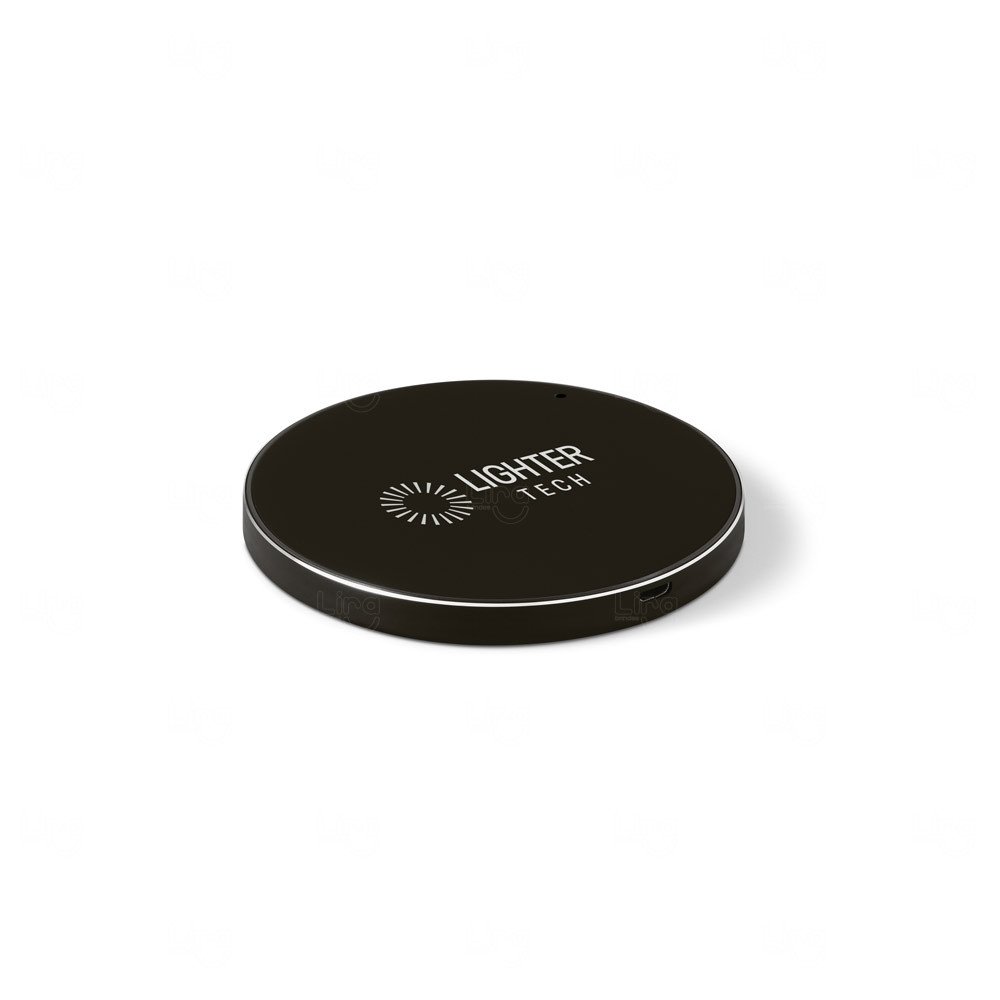 Base de Carregamento Sem Fio 10W em ABS e Alumínio Personalizado 