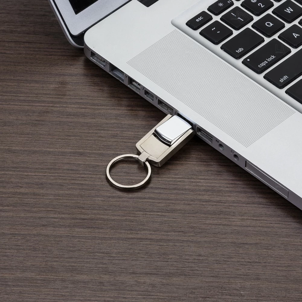 Mini Chaveiro Pen Drive 8GB Giratório Personalizado 