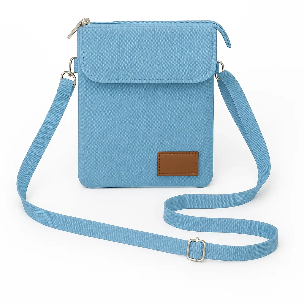Mini Bolsa Transversal de Nylon Personalizada - 19 x 13,5 cm 