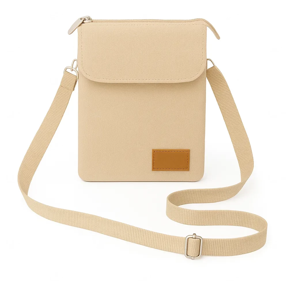 Mini Bolsa Transversal de Nylon Personalizada - 19 x 13,5 cm 