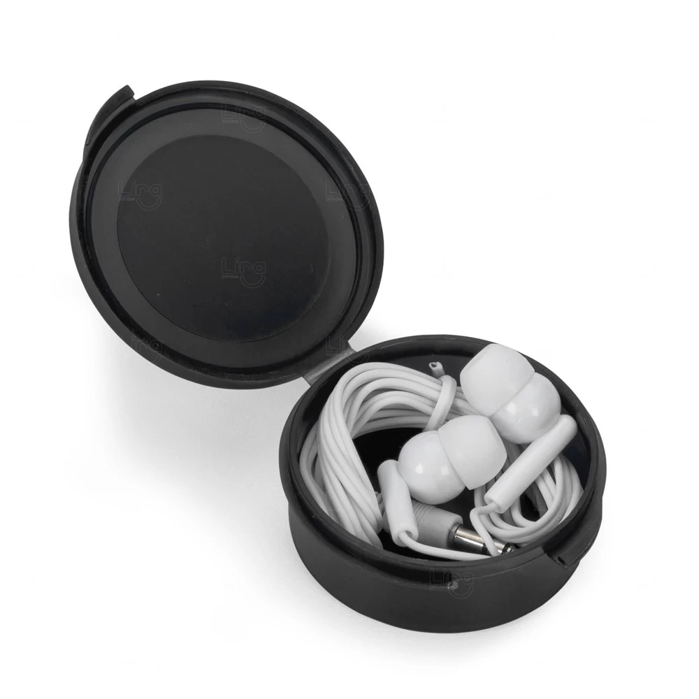 Fone de Ouvido Intra-Auricular Personalizado com Estojo 