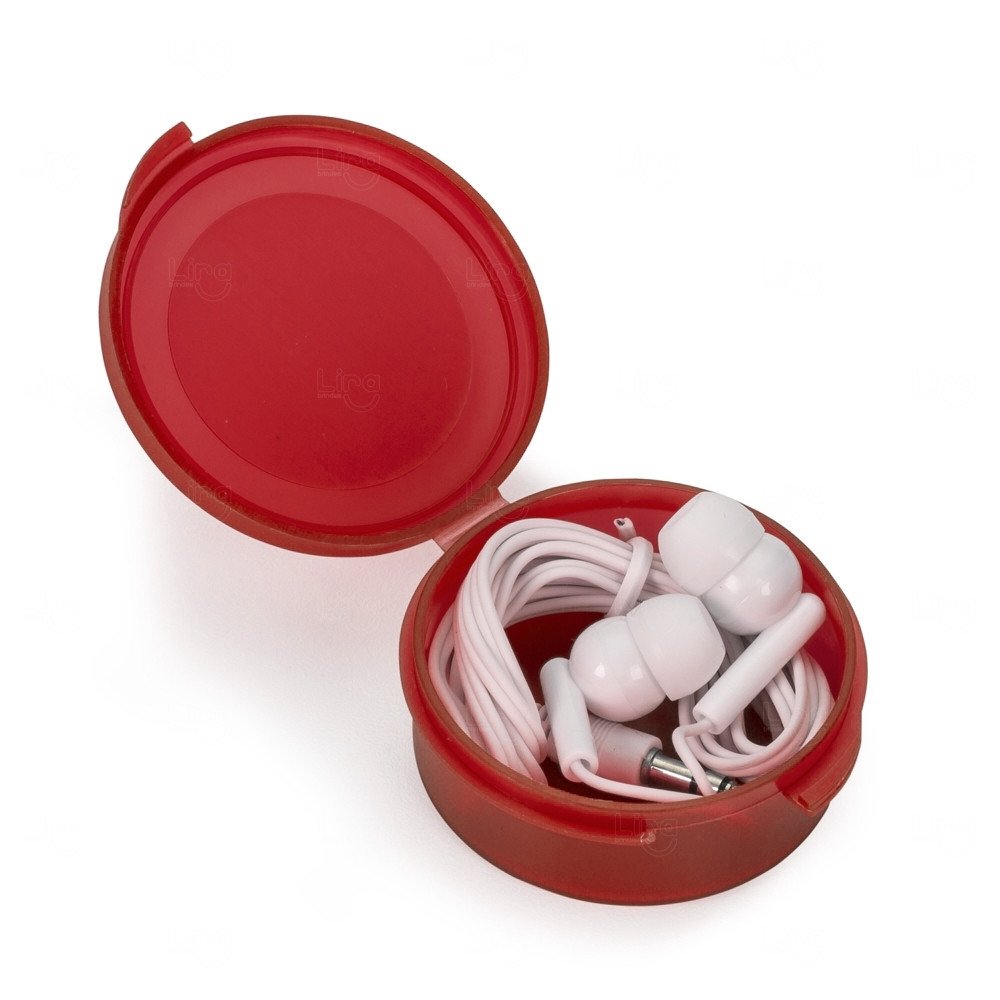 Fone de Ouvido Intra-Auricular Personalizado com Estojo 