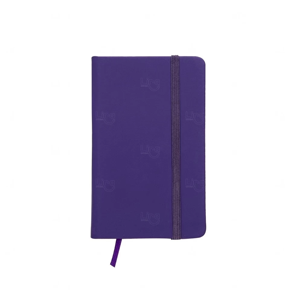 Moleskine Emborrachado Personalizado - 12,8 x 7,7 cm Roxo
