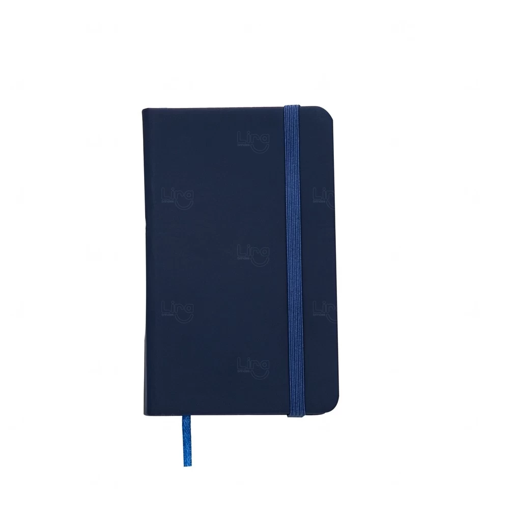 Moleskine Emborrachado Personalizado - 12,8 x 7,7 cm Azul Escuro