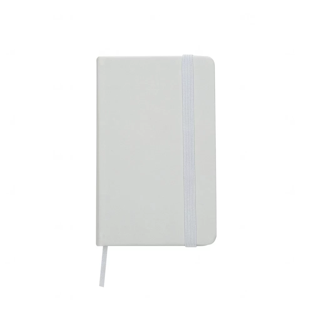 Moleskine Emborrachado Personalizado - 12,8 x 7,7 cm Branco