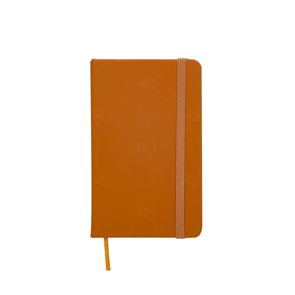 Moleskine Emborrachado Personalizado - 12,8 x 7,7 cm Laranja