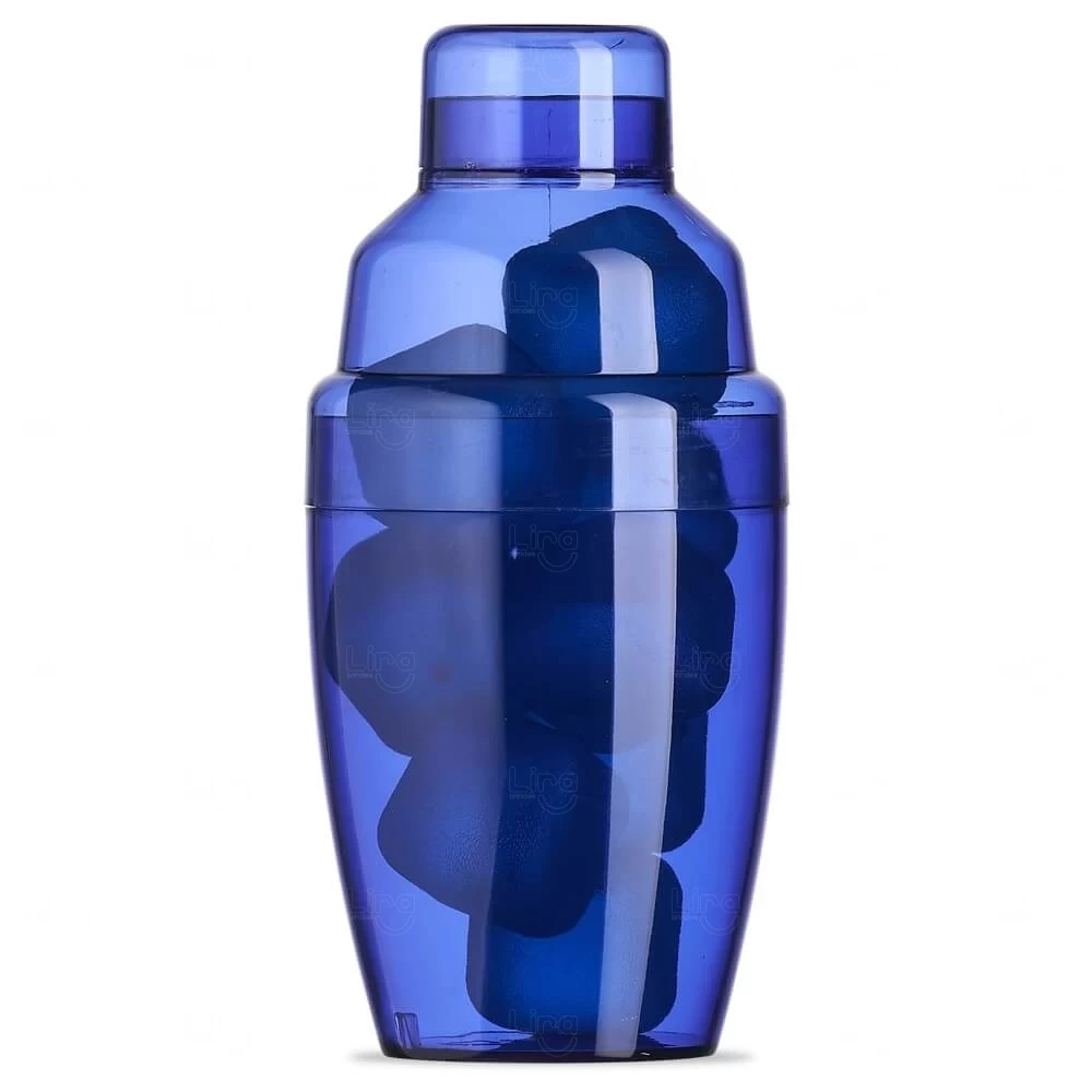 Coqueteleira Plástica 230ml com Gelo Ecológico Personalizada 