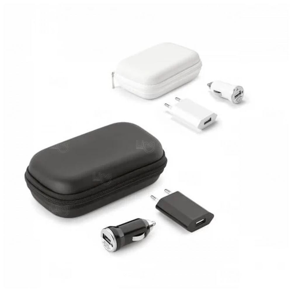 Kit Adaptadores USB com Bolsa EVA Personalizado 