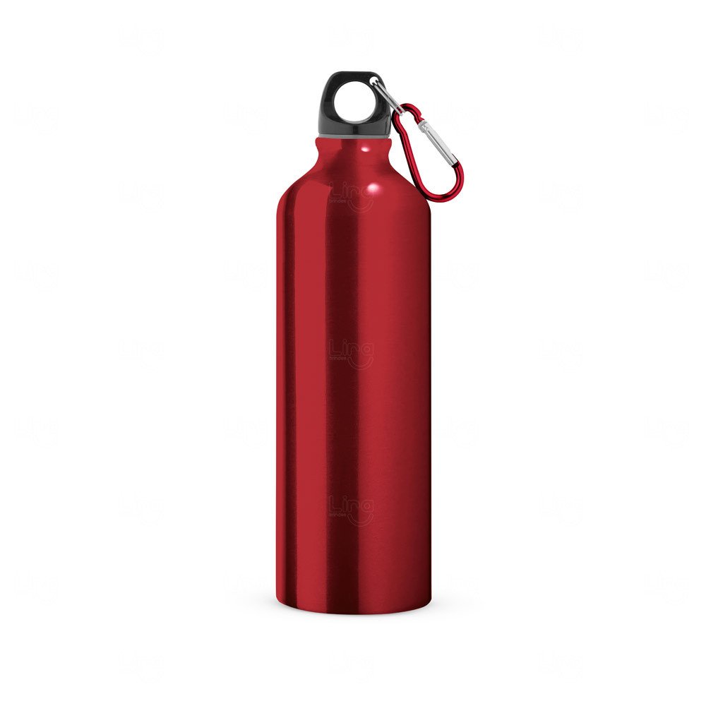 Garrafa 800ml em Alumínio com Mosquetão Personalizada 