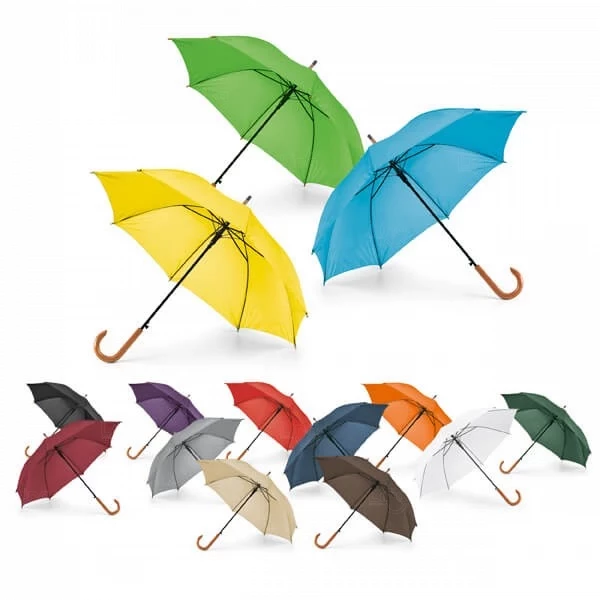 Guarda-Chuva Automático com Pega em Madeira Personalizado 