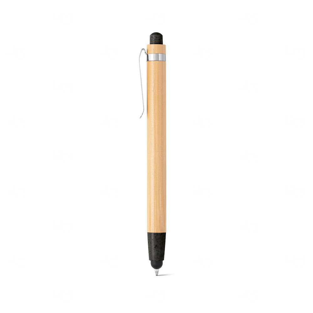 Caneta em Bambu com Touch Personalizada 