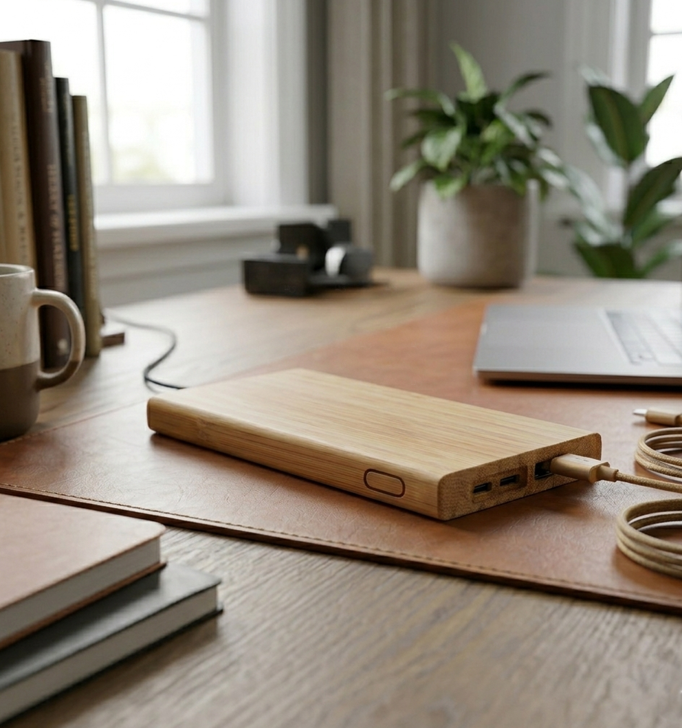 Bateria em Bambu Wireless 5.000 mAh Personalizada 