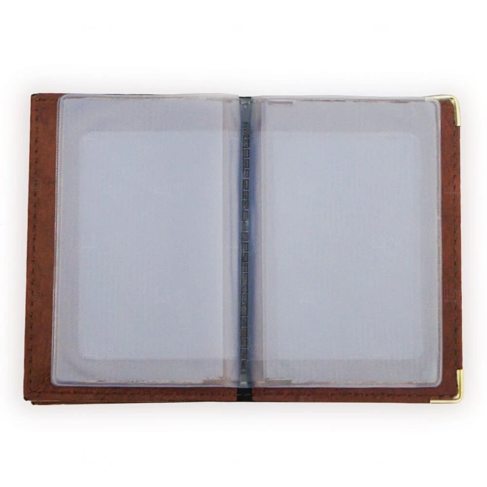 Porta Documentos Personalizado em Couro Sintético - 12,2 x 17,7cm 