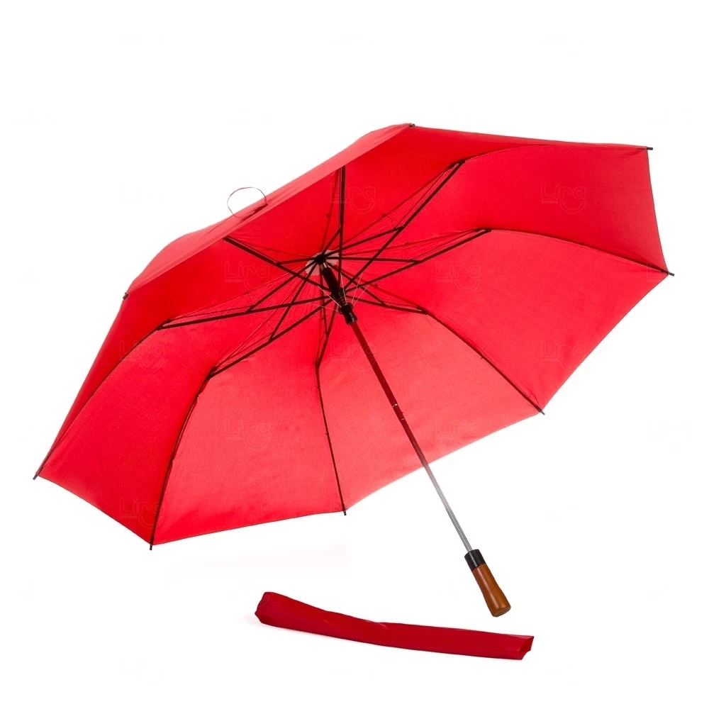 Guarda Chuva com Cabo de Madeira Personalizado 