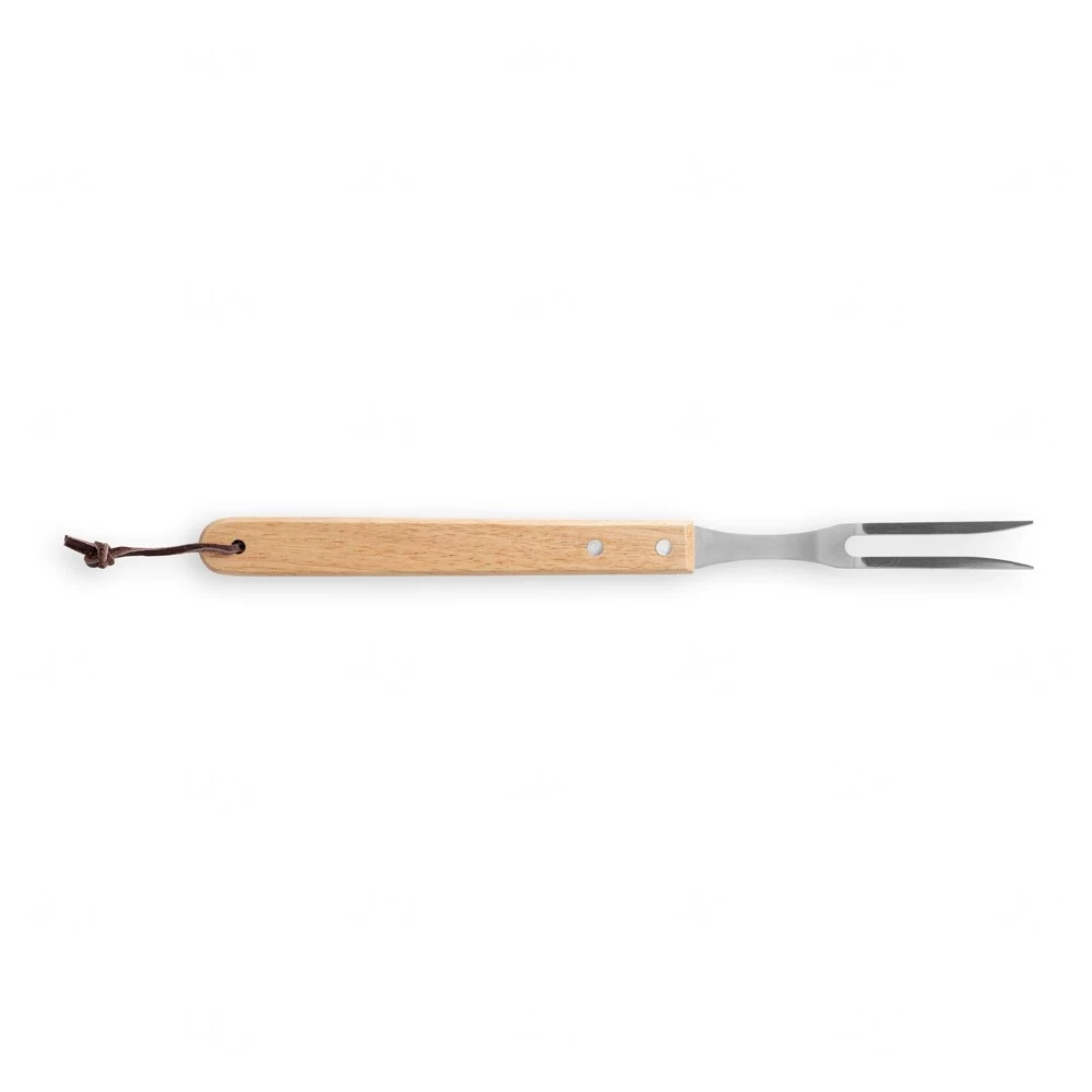 Kit Churrasco 4 Peças com Avental/Estojo, Faca, Garfo e Pinça 