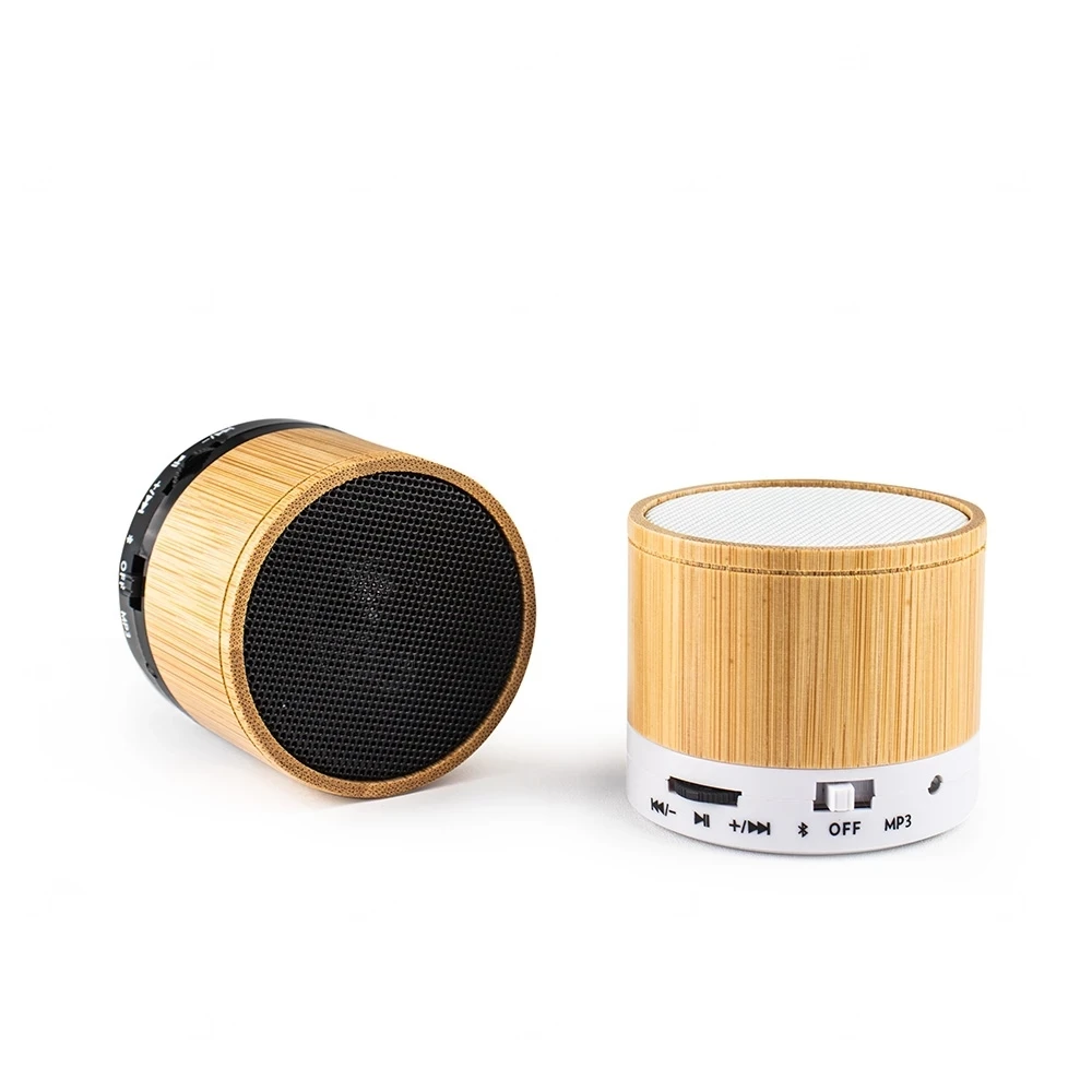 Caixa de Som em Bambum Bluetooth Personalizada 