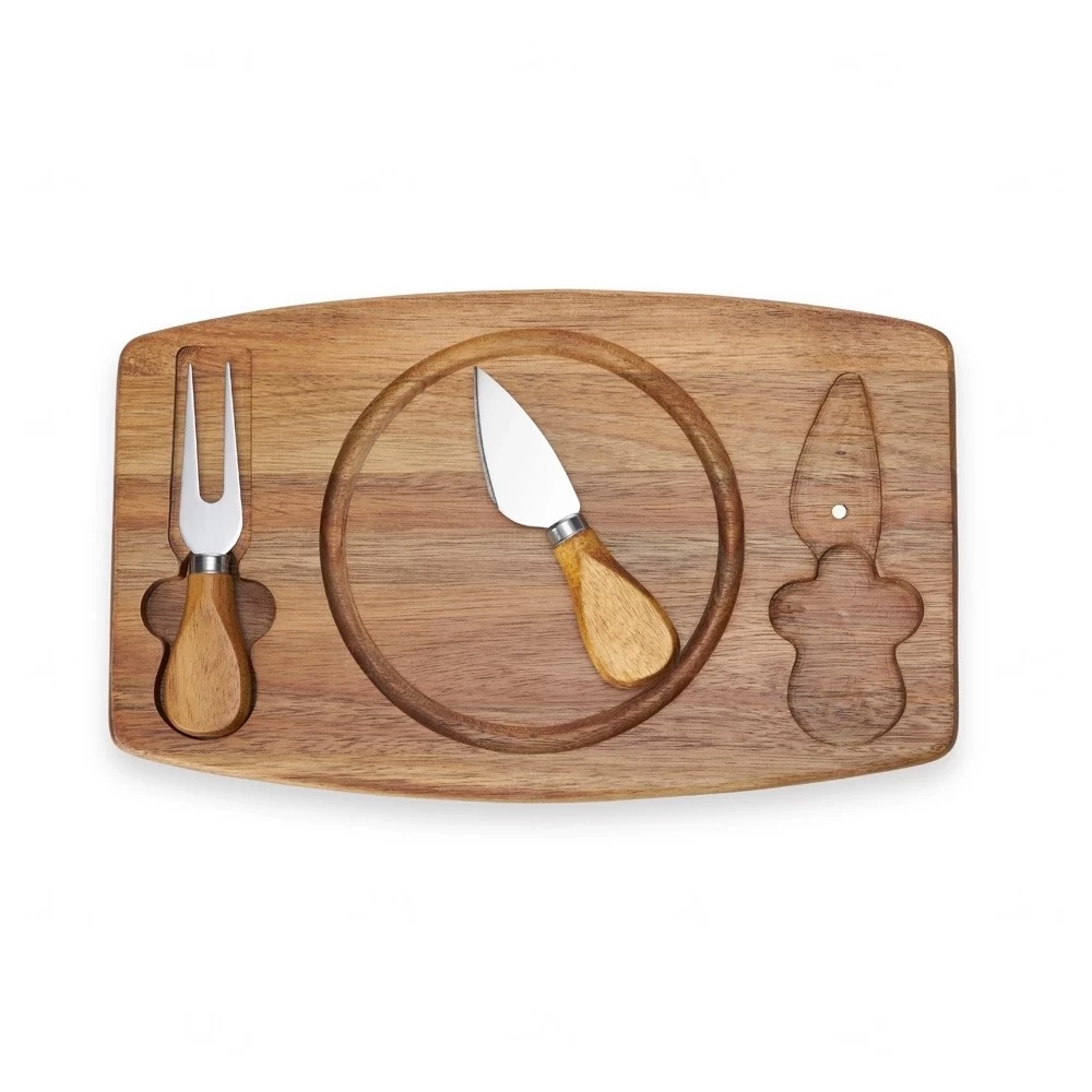 Kit Queijo 3 Peças com Tábua Magnética Personalizado 