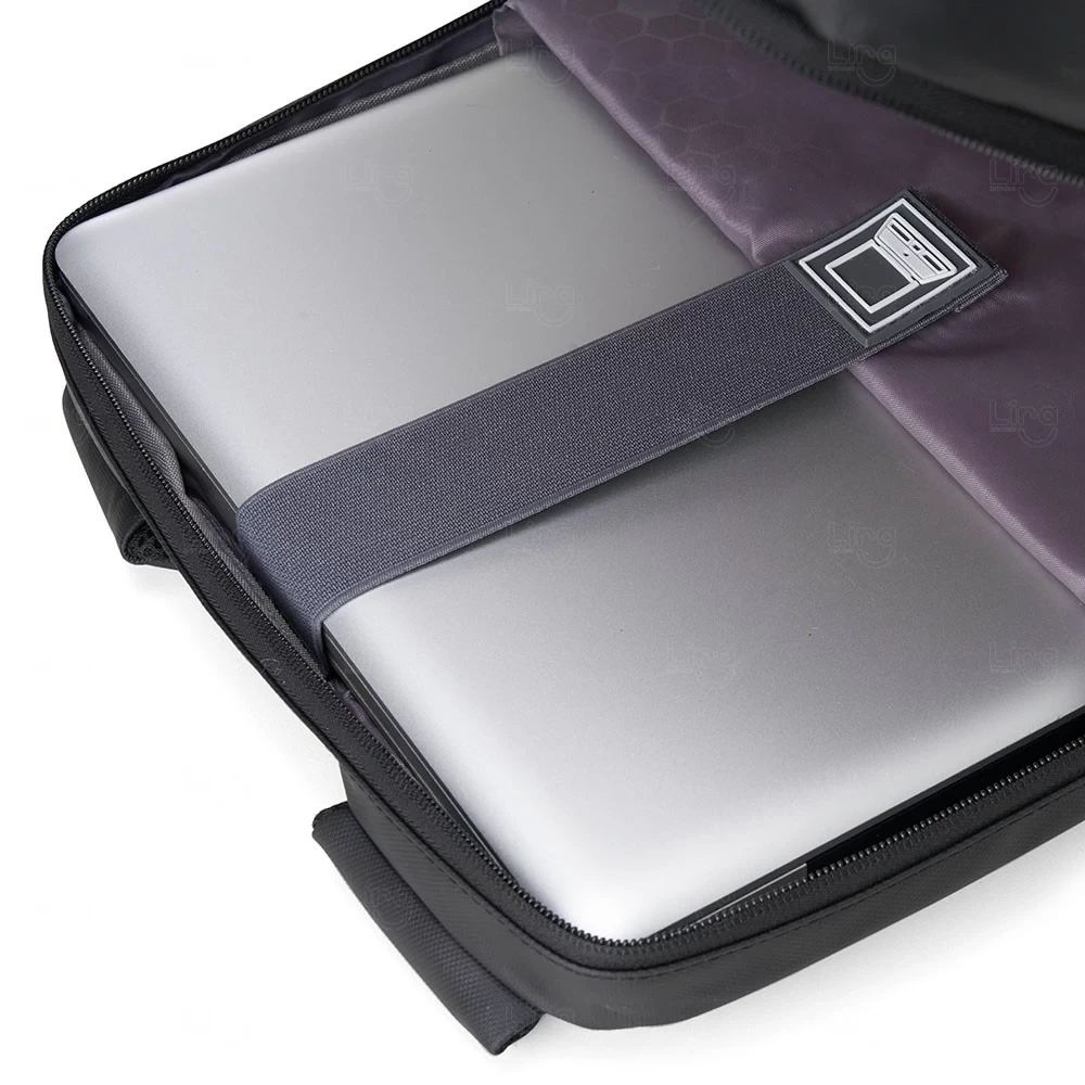 Mochila Couro Sintético 22L com USB Personalizada 