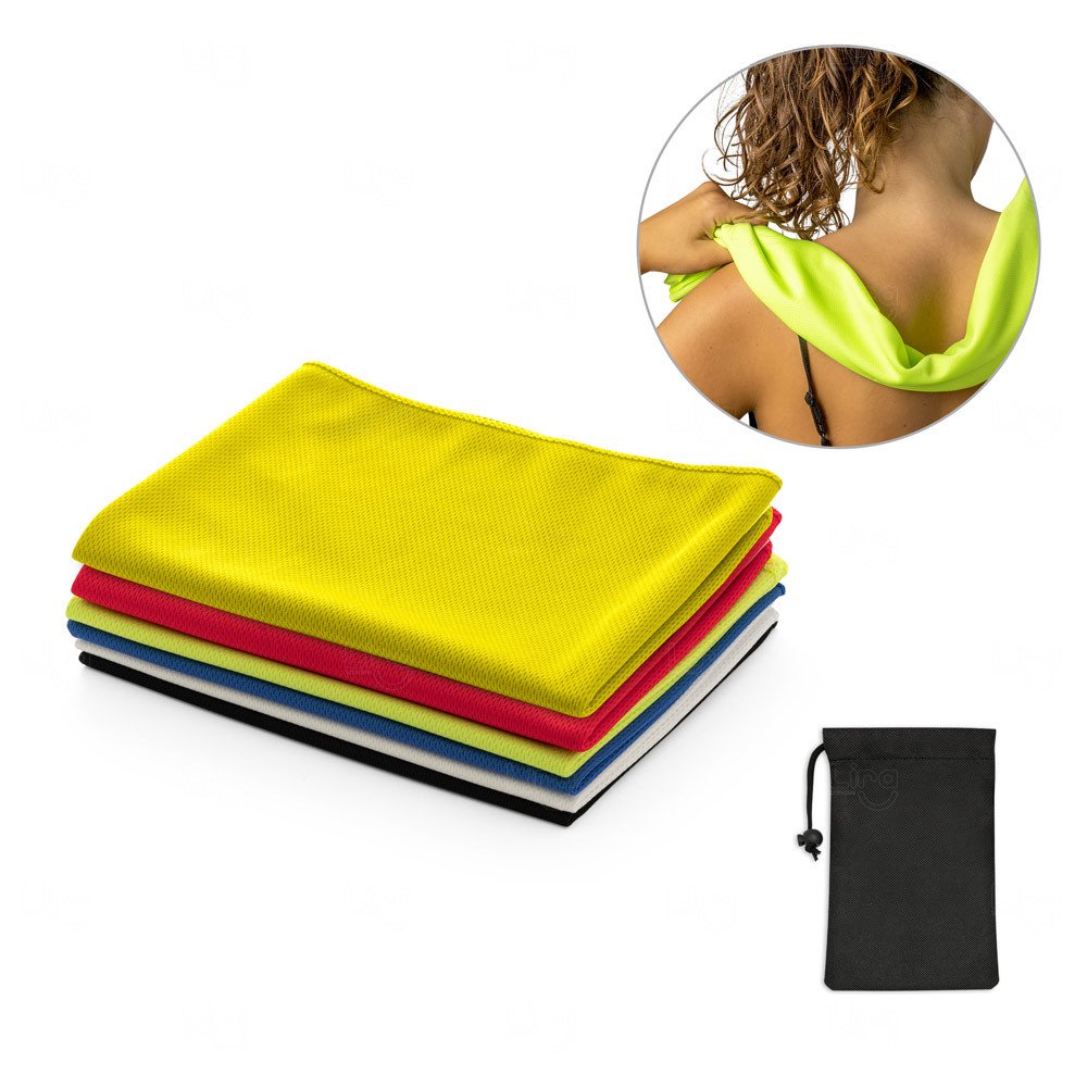 Toalha Esportiva com Bolsa Personalizada - 80x30cm 