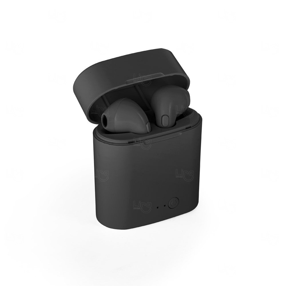 Fone de Ouvido Personalizado Wireless com Carregador 250 mAh 
