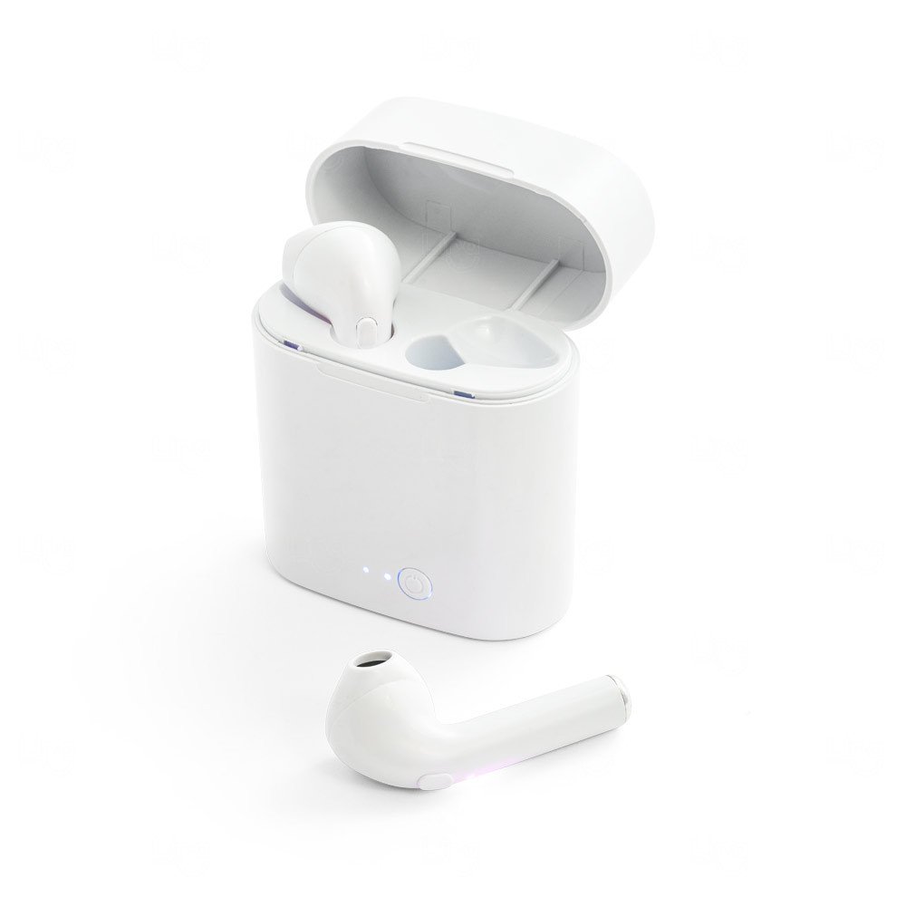 Fone de Ouvido Personalizado Wireless com Carregador 250 mAh 