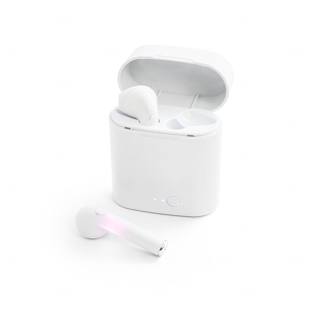 Fone de Ouvido Personalizado Wireless com Carregador 250 mAh 