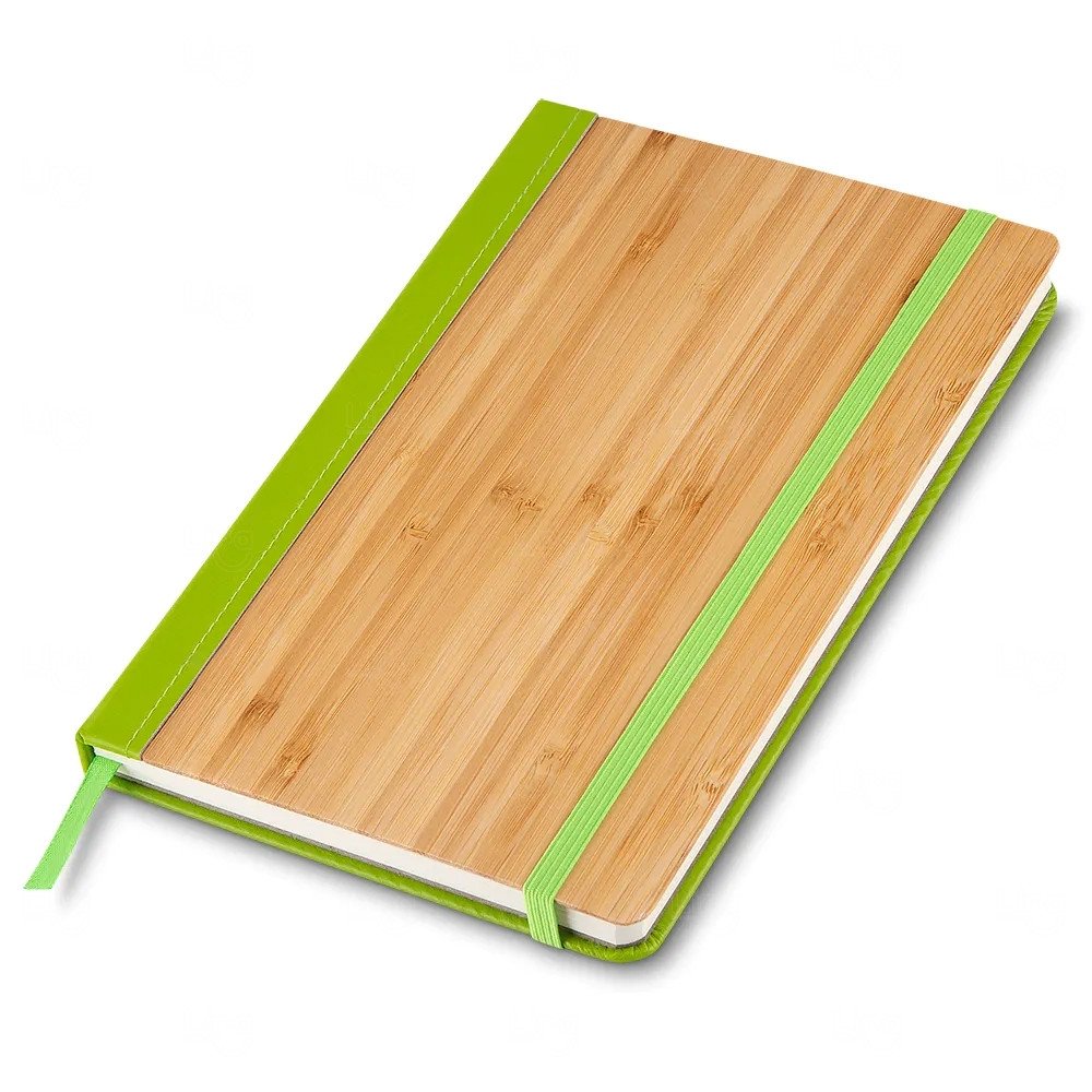Moleskine em Bambu Personalizado - 20,6 x 13,3 cm 