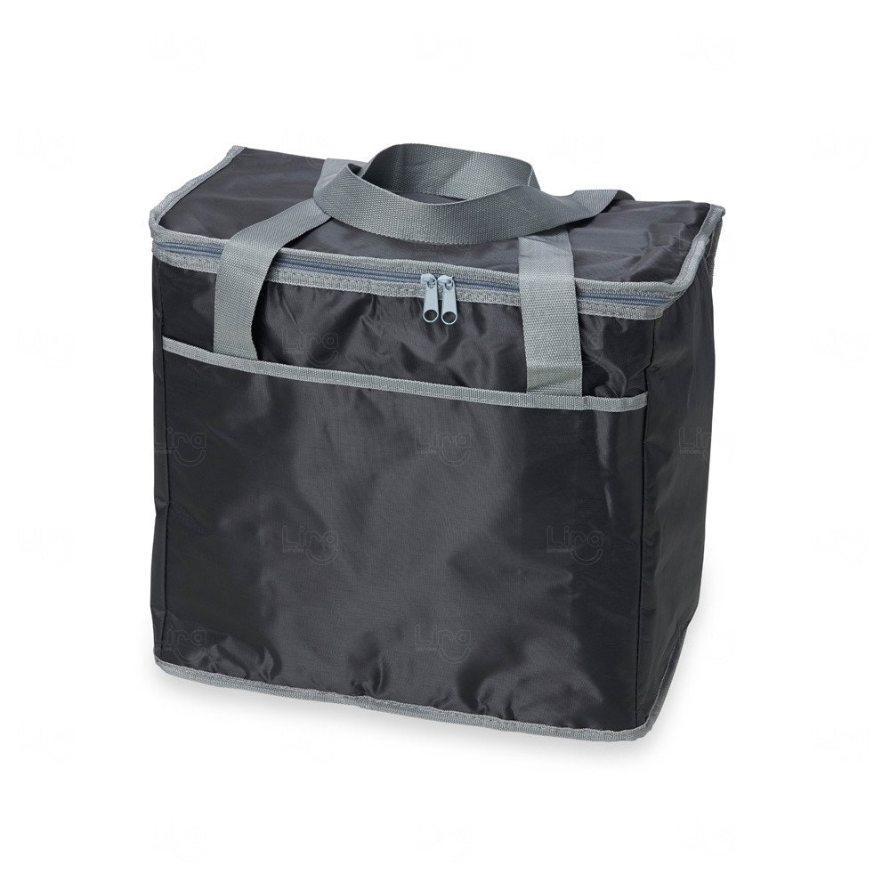 Bolsa Térmica 36L em Poliéster Personalizada Cinza