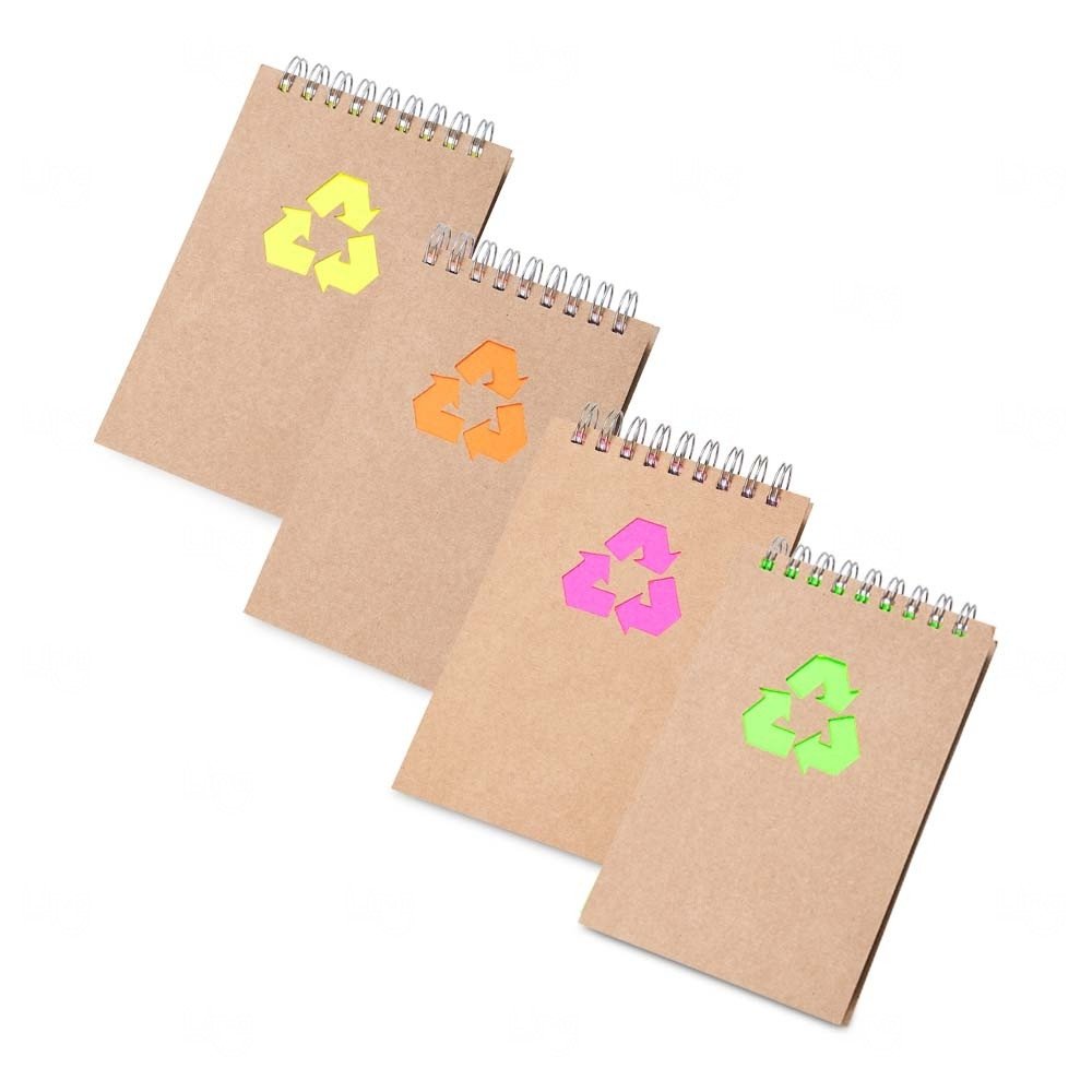 Bloco de Anotações Ecológico Personalizado - 14,5 x 8,8 cm 