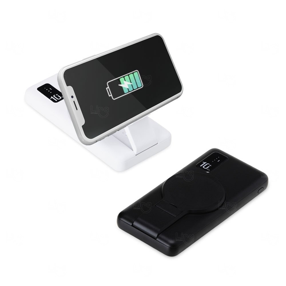 Power Bank Com Indicador Led Personalizado - 10.000 mAh 