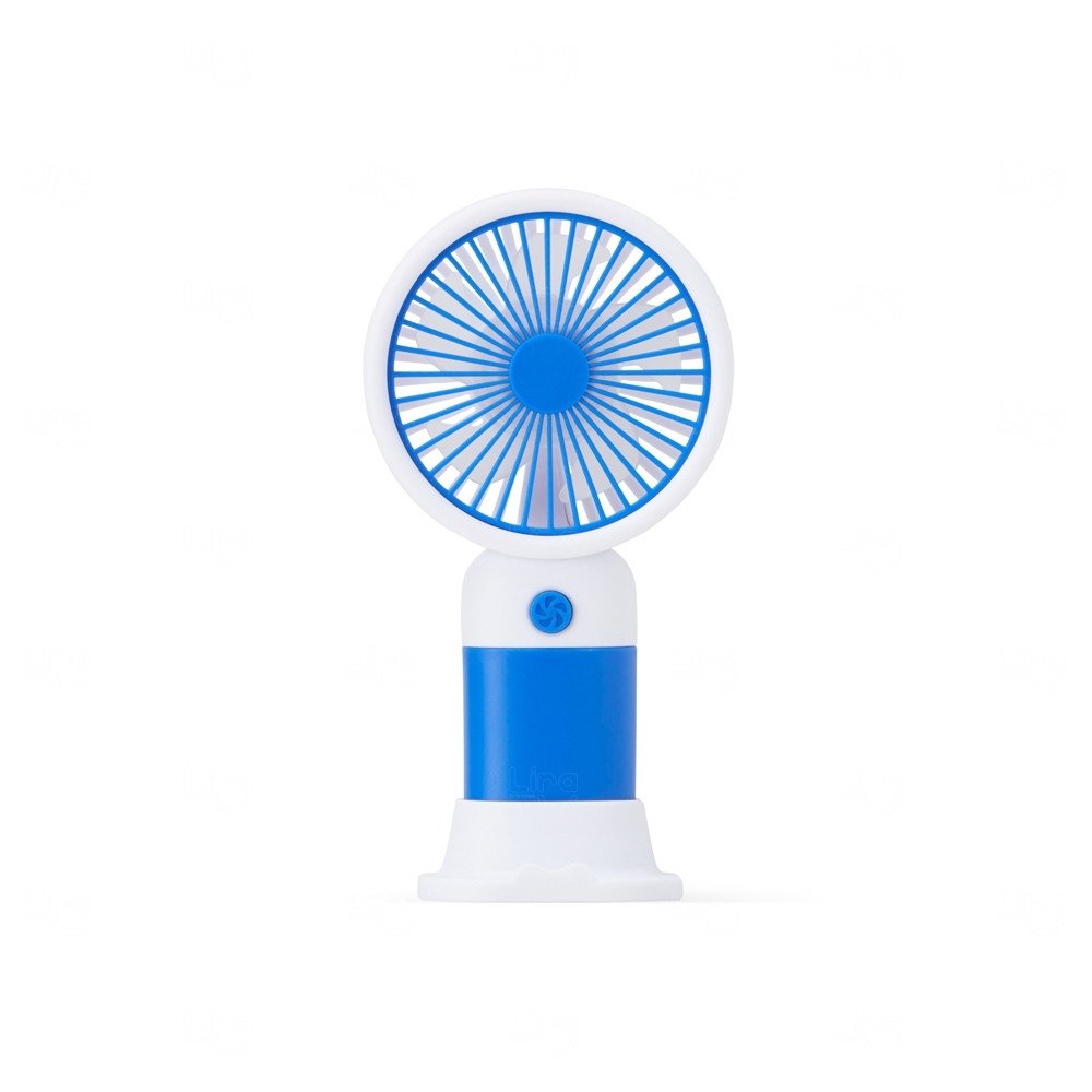 Mini Ventilador Recarregável Personalizado Azul