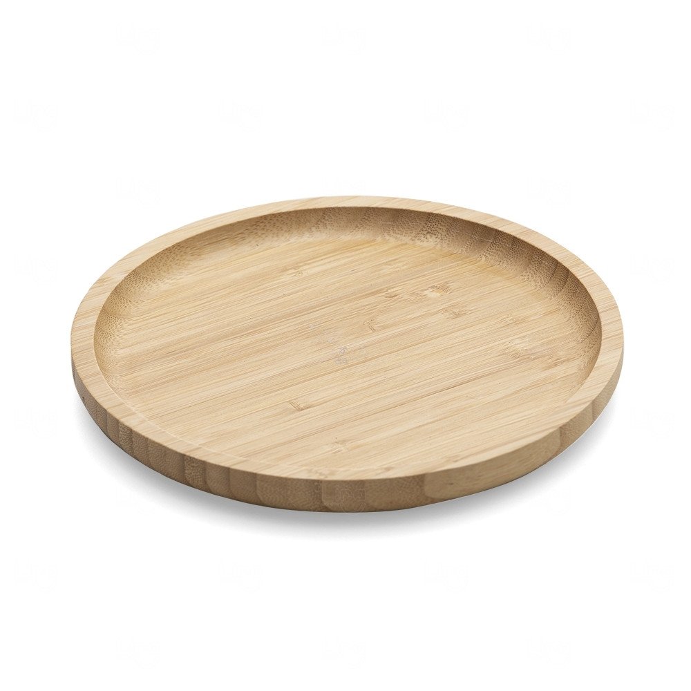 Petisqueira de Bambu 20cm Personalizada Madeira