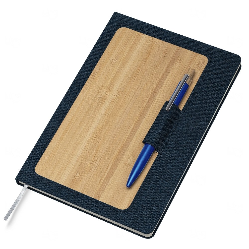 Moleskine em Bambu Personalizado - 21,1 x 14,6 cm 