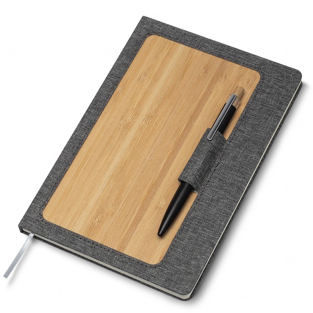 Moleskine em Bambu Personalizado - 21,1 x 14,6 cm 