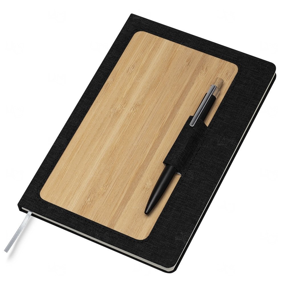 Moleskine em Bambu Personalizado - 21,1 x 14,6 cm 